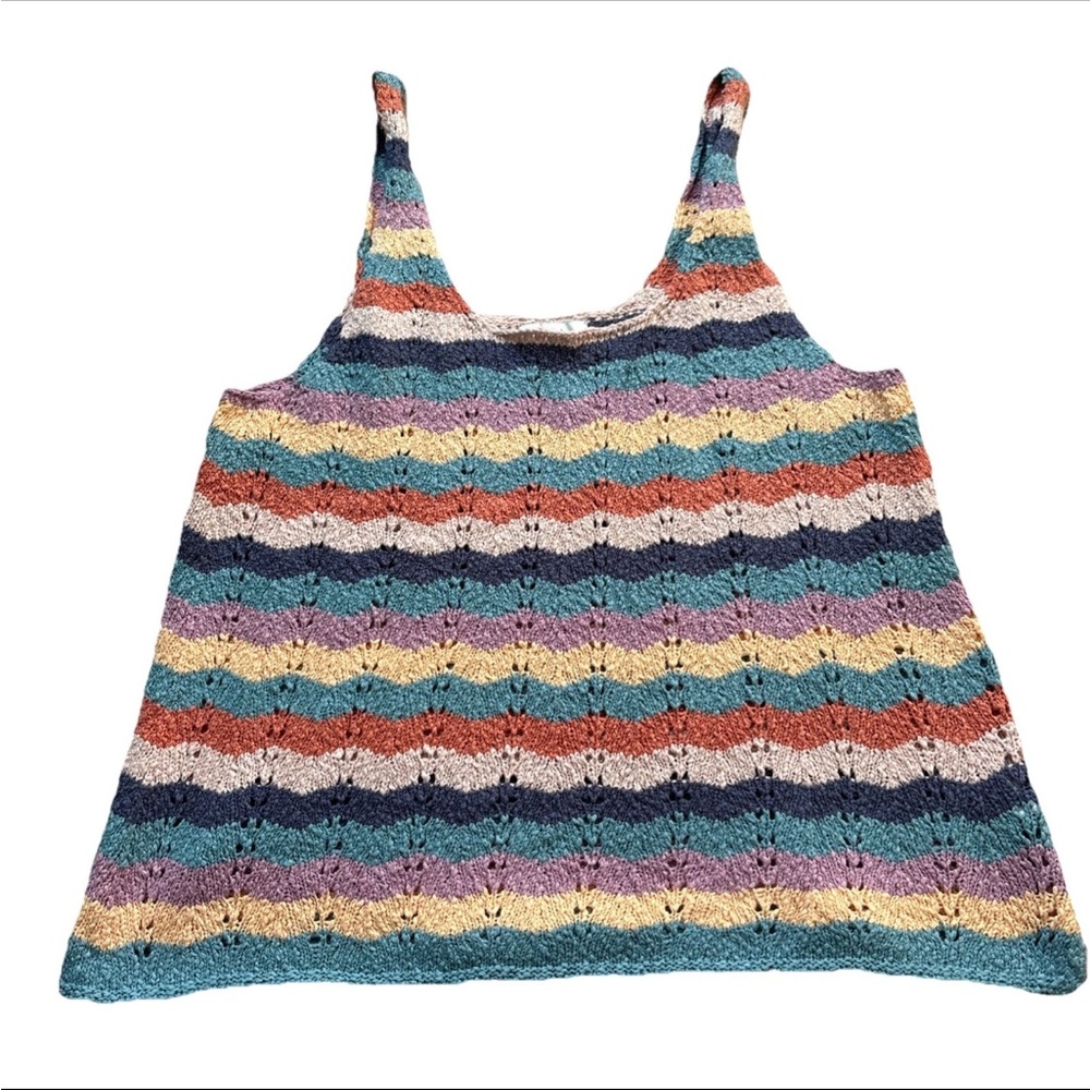 Aerie crochet knit tank top